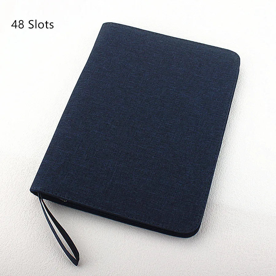 10/24/48 Slots Fountain Pen Case Pencil Case Pouch Bag Canvas Case Black, Gray