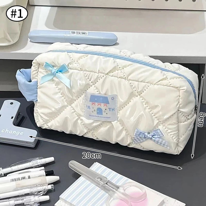 Pencil Case Large Capacity Pencil Pouch Portable 3 Layers Pen Bag Gift for Office School Back To School Stationery Storage Bags