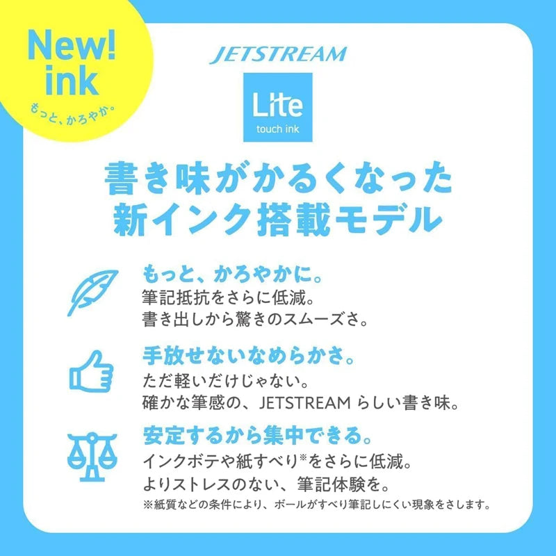 New Uni Jetstream Ballpoint Pen Lite Touch Ink Anti-slip Ultra Smooth Quiet Writing Gel Pens Limited Quality Japanese Stationery