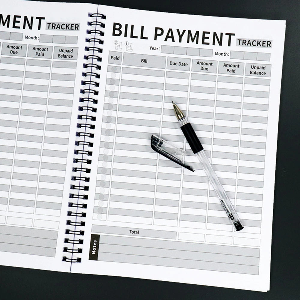 Monthly Bill Payment Notebook English Language BillPayment Tracker  Household Financial Organization Notebook