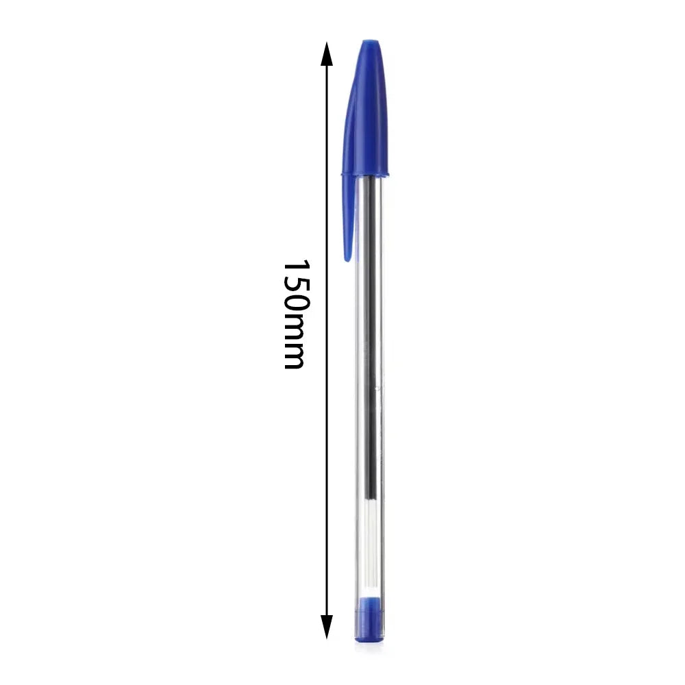 10Pcs/set Ballpoint Pens 1.0mm Blue Black Plastic Ball Point Pen Student Gift School Office Supplies Long Lasting Smooth Writing