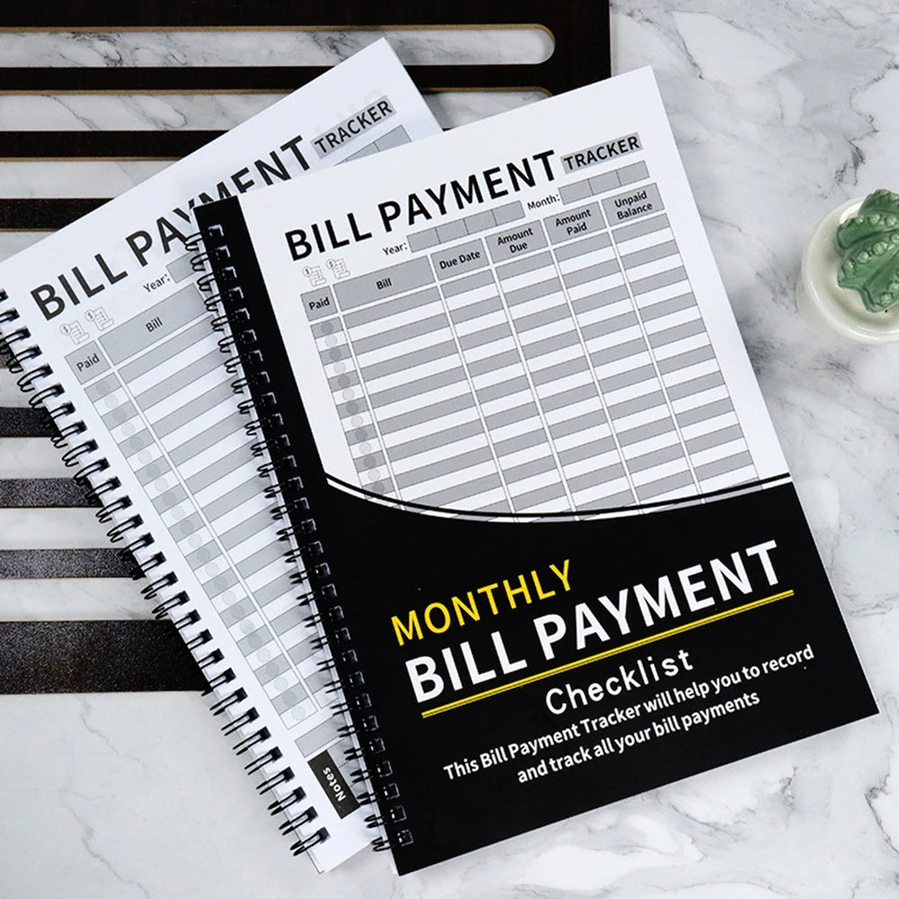Monthly Bill Payment Notebook English Language BillPayment Tracker  Household Financial Organization Notebook