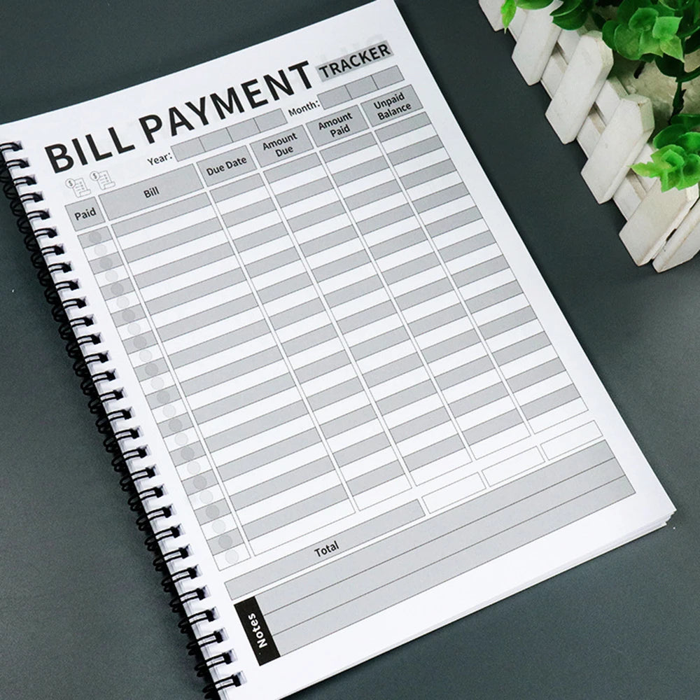 Monthly Bill Payment Notebook English Language BillPayment Tracker  Household Financial Organization Notebook