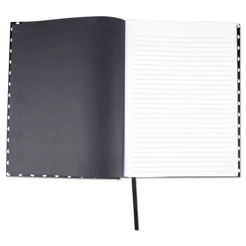 Hardcover Notebook Casebound 150 Sheets Ruled Microperforated Smooth Paper Ribbon Marker Durable Journal Note Taking