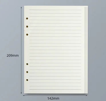 45 Sheets A5 A6 A7 Loose Leaf Notebook Refill Spiral Binder Inner Page Line Blank craft  Grid Inside Paper Stationery