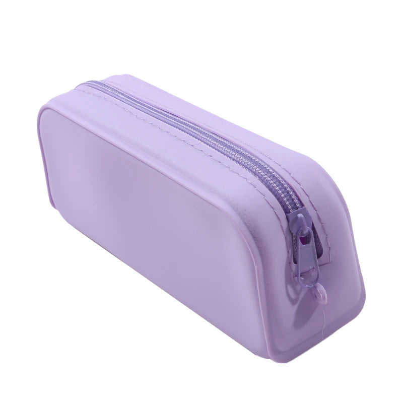 New Kawaii Colorful Silicone Pencil Case Cute Fashion Pencil Bag Stationery Storage Pouch Student School Supplies Student Gift