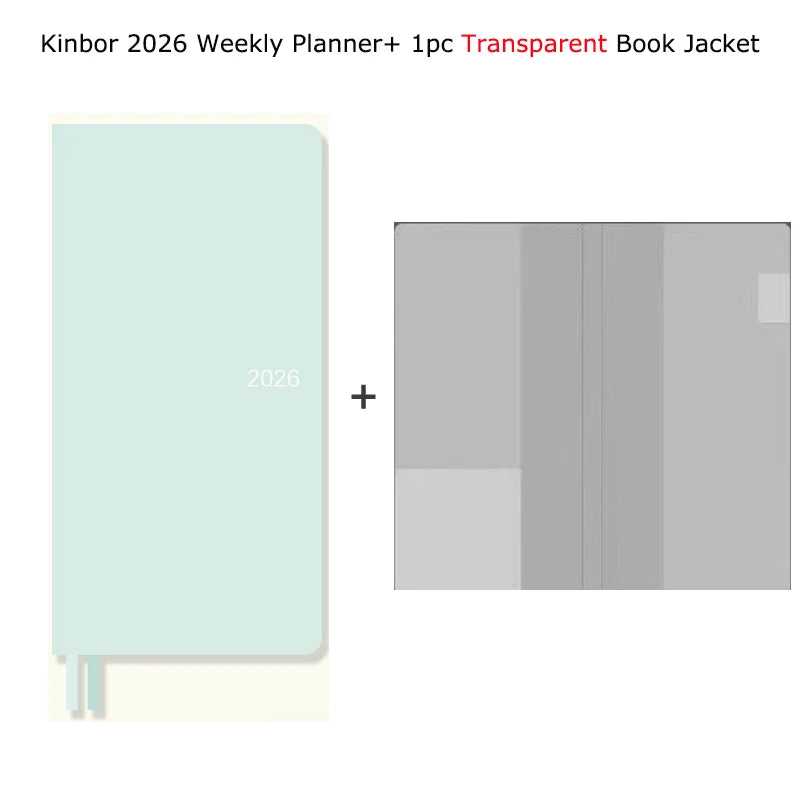 Kinbor 2026 Weekly Planner Pocket Size Notebook Week Plan Notepad Schedule Planning Book Punch Efficiency Manual Daily Writing