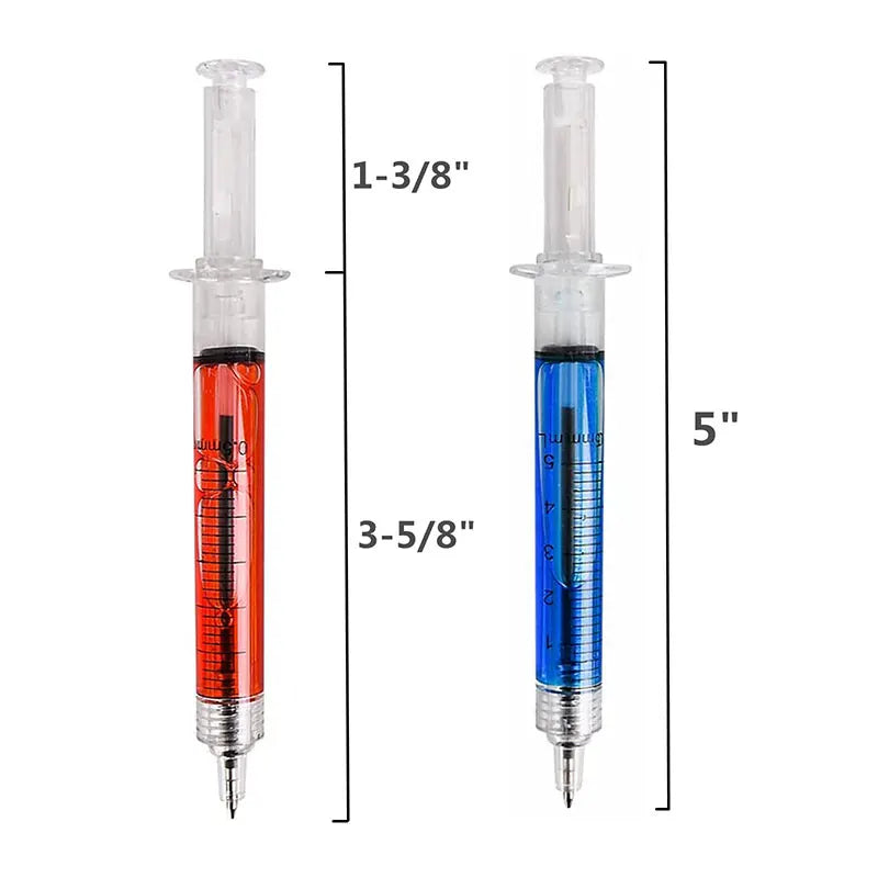 8Pcs Novelty Syringe Ballpoint Pens Cute Stationery  nurse pen  Ballpoint Pen 0.5mm Ballpen