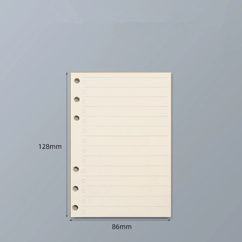 45 Sheets A5 A6 A7 Loose Leaf Notebook Refill Spiral Binder Inner Page Line Blank craft  Grid Inside Paper Stationery