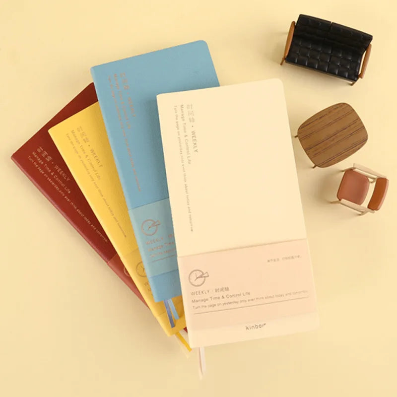 Kinbor Timeline Weekly Planner Pocket Journal Notebook Daily Agenda Monthly Planning Habits Tracker Time Organizer Schedule