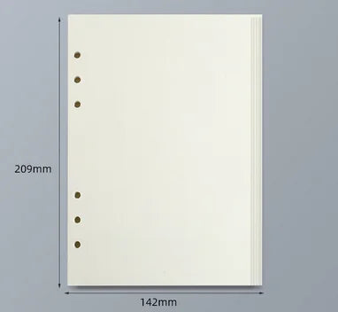 45 Sheets A5 A6 A7 Loose Leaf Notebook Refill Spiral Binder Inner Page Line Blank craft  Grid Inside Paper Stationery