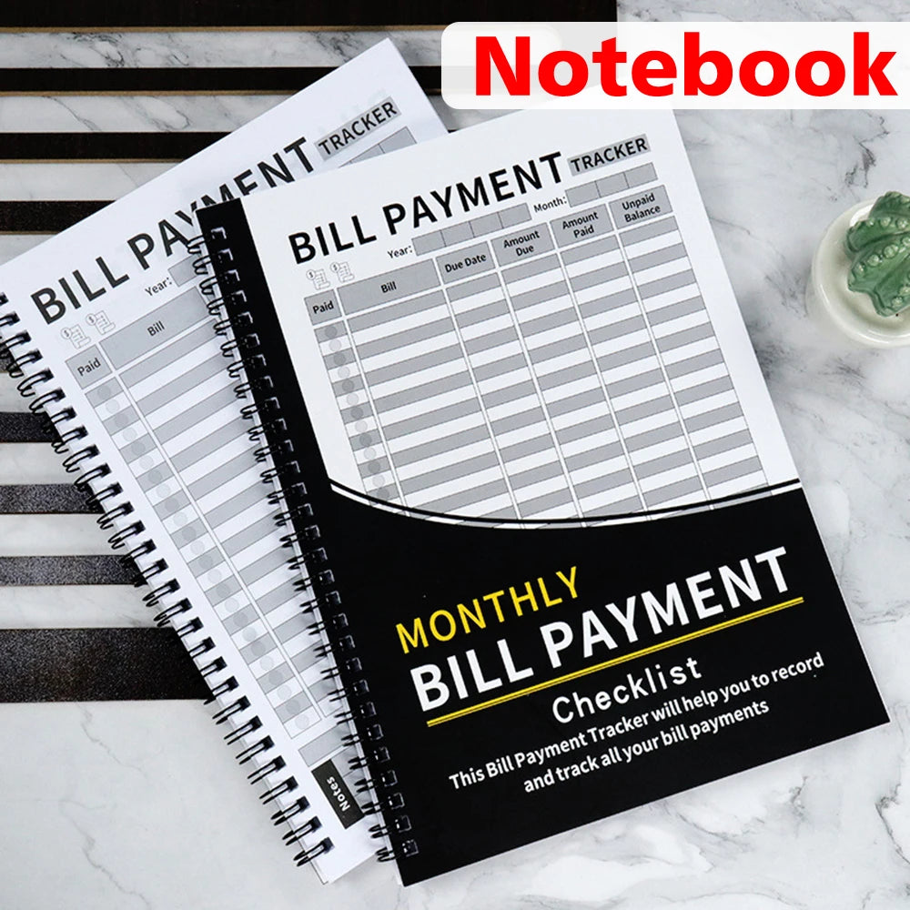 Monthly Bill Payment Notebook English Language BillPayment Tracker  Household Financial Organization Notebook