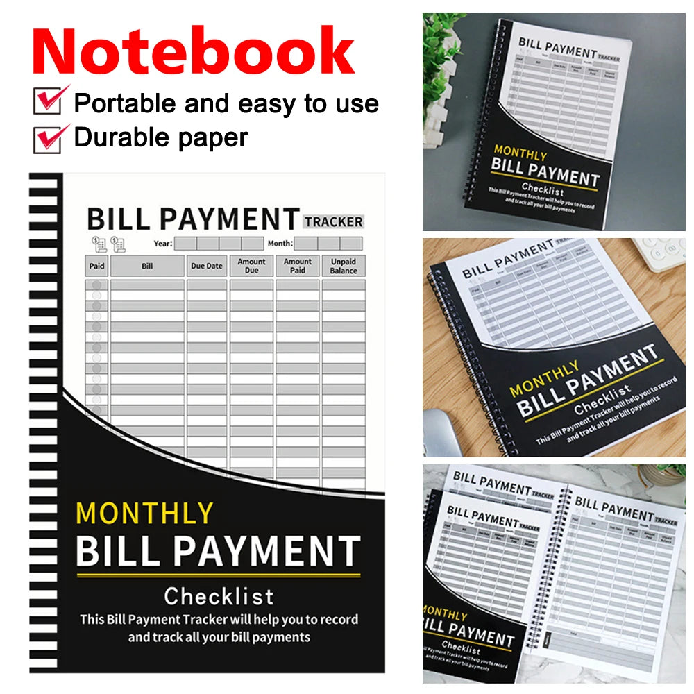Monthly Bill Payment Notebook English Language BillPayment Tracker  Household Financial Organization Notebook
