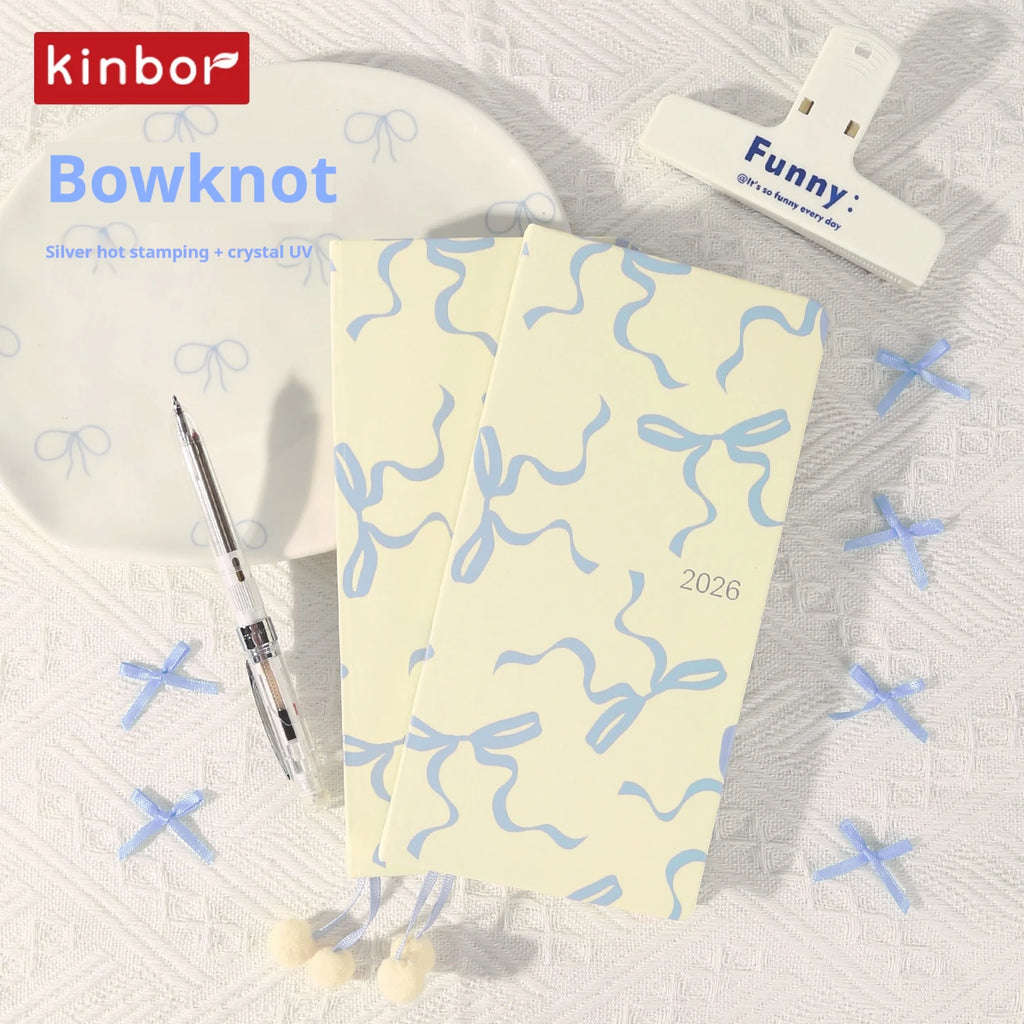 Kinbor 2026 Weekly Planner Pocket Size Notebook Week Plan Notepad Schedule Planning Book Punch Efficiency Manual Daily Writing