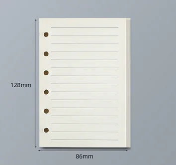 45 Sheets A5 A6 A7 Loose Leaf Notebook Refill Spiral Binder Inner Page Line Blank craft  Grid Inside Paper Stationery