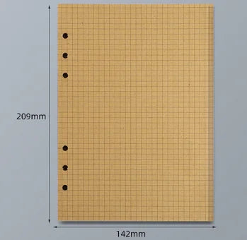 45 Sheets A5 A6 A7 Loose Leaf Notebook Refill Spiral Binder Inner Page Line Blank craft  Grid Inside Paper Stationery