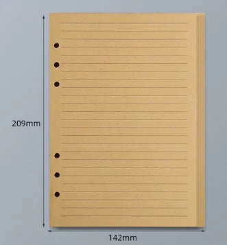 45 Sheets A5 A6 A7 Loose Leaf Notebook Refill Spiral Binder Inner Page Line Blank craft  Grid Inside Paper Stationery