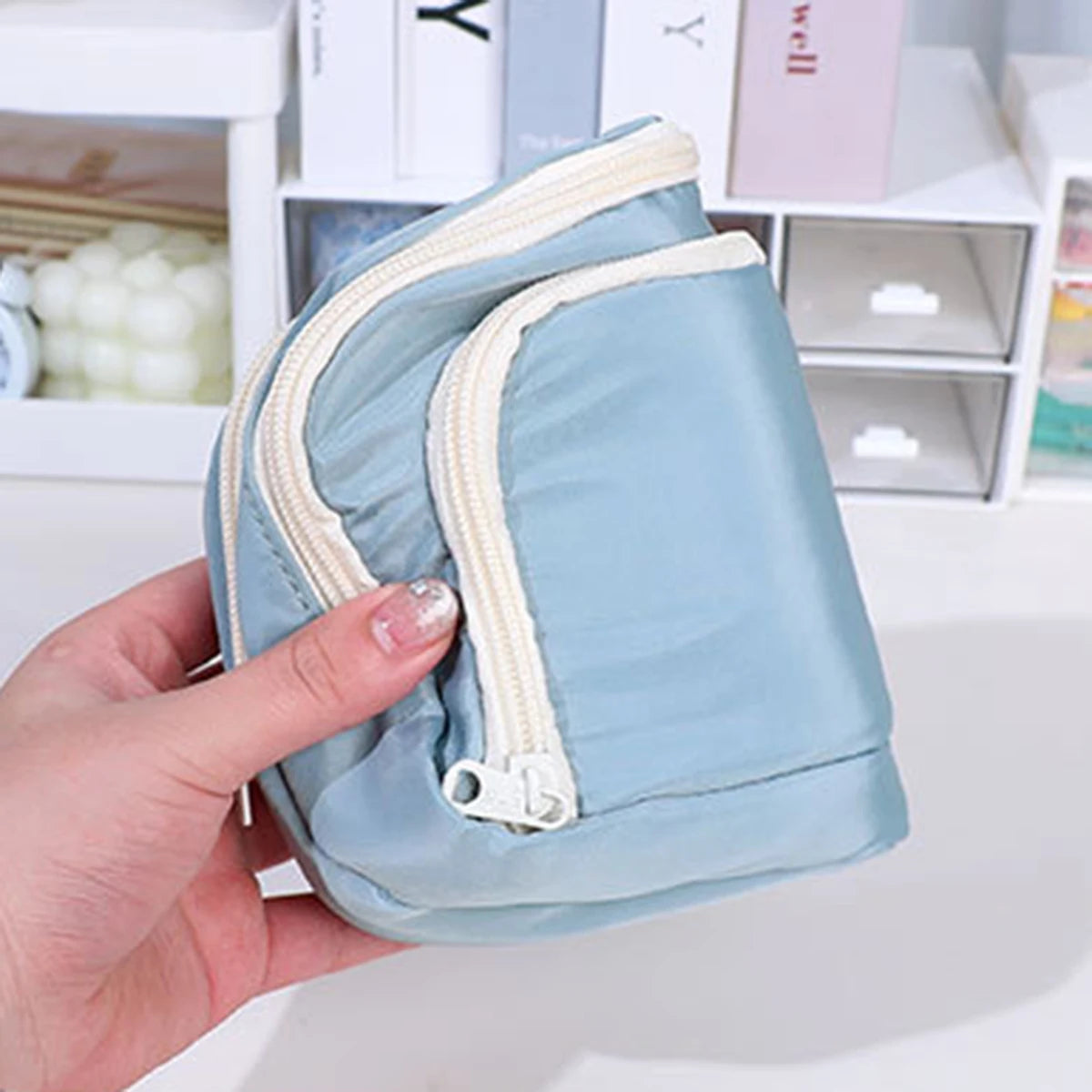 Kawaii Large Capacity Multi Layer Pencil Case Student Pencil Bag School Stationery Supplies Box And Makeup Storage Bag