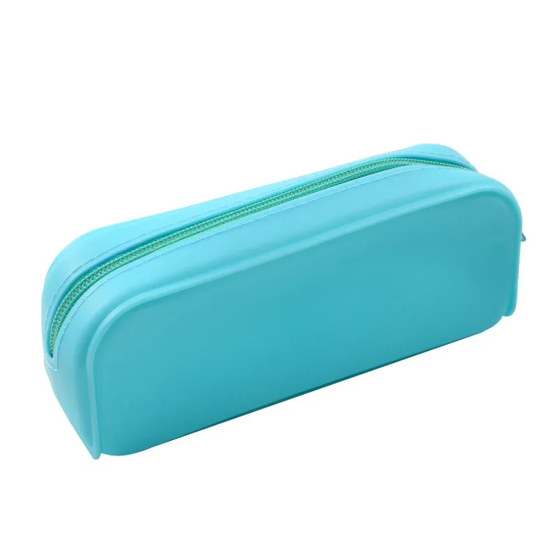 New Kawaii Colorful Silicone Pencil Case Cute Fashion Pencil Bag Stationery Storage Pouch Student School Supplies Student Gift