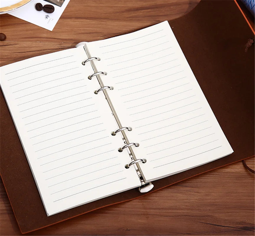 45 Sheets A5 A6 A7 Loose Leaf Notebook Refill Spiral Binder Inner Page Line Blank craft  Grid Inside Paper Stationery