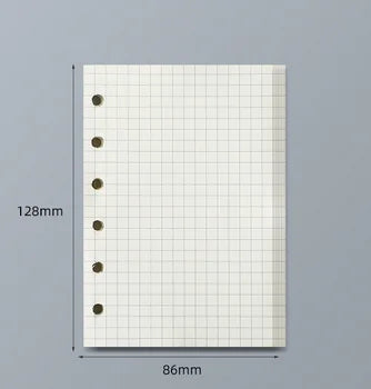 45 Sheets A5 A6 A7 Loose Leaf Notebook Refill Spiral Binder Inner Page Line Blank craft  Grid Inside Paper Stationery