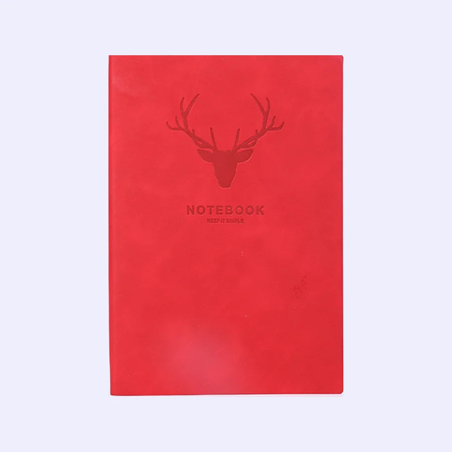 Popular A5 size deer head notebook, business notebook, portable diary, office meeting sketchbook, 180 pages