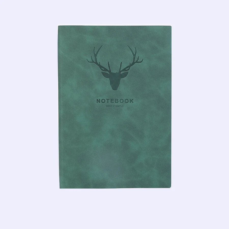 Popular A5 size deer head notebook, business notebook, portable diary, office meeting sketchbook, 180 pages