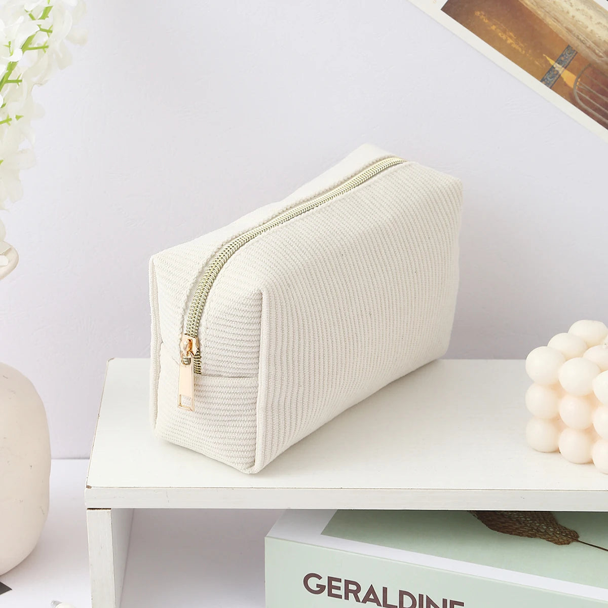 1pc vertical stripe single-layer pencil case, student school supplies storage bag, a must-have for the back-to-school season