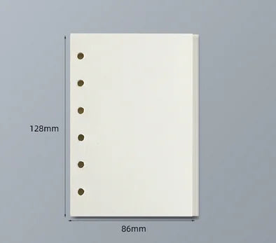 45 Sheets A5 A6 A7 Loose Leaf Notebook Refill Spiral Binder Inner Page Line Blank craft  Grid Inside Paper Stationery
