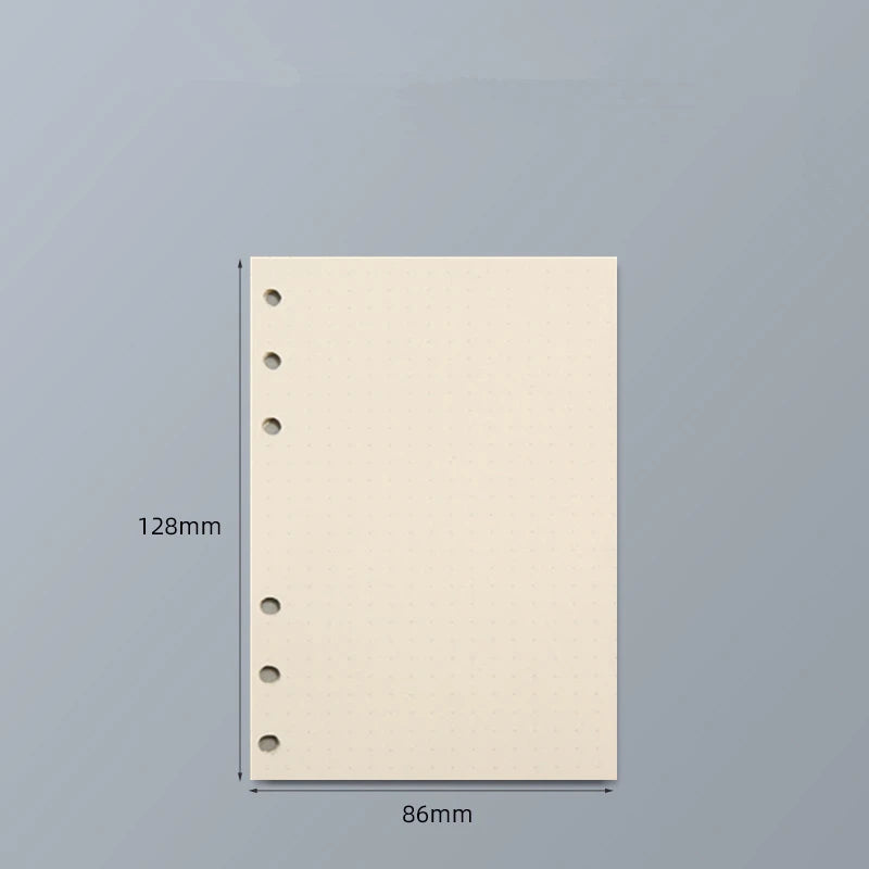 45 Sheets A5 A6 A7 Loose Leaf Notebook Refill Spiral Binder Inner Page Line Blank craft  Grid Inside Paper Stationery