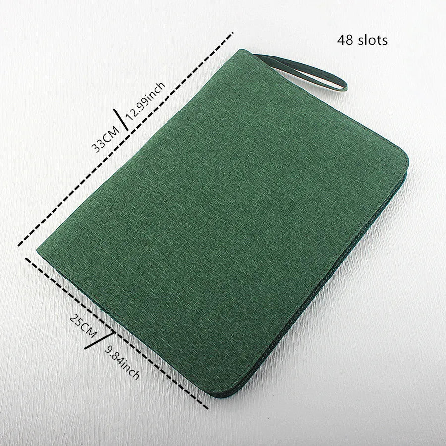 10/24/48 Slots Fountain Pen Case Pencil Case Pouch Bag Canvas Case Black, Gray