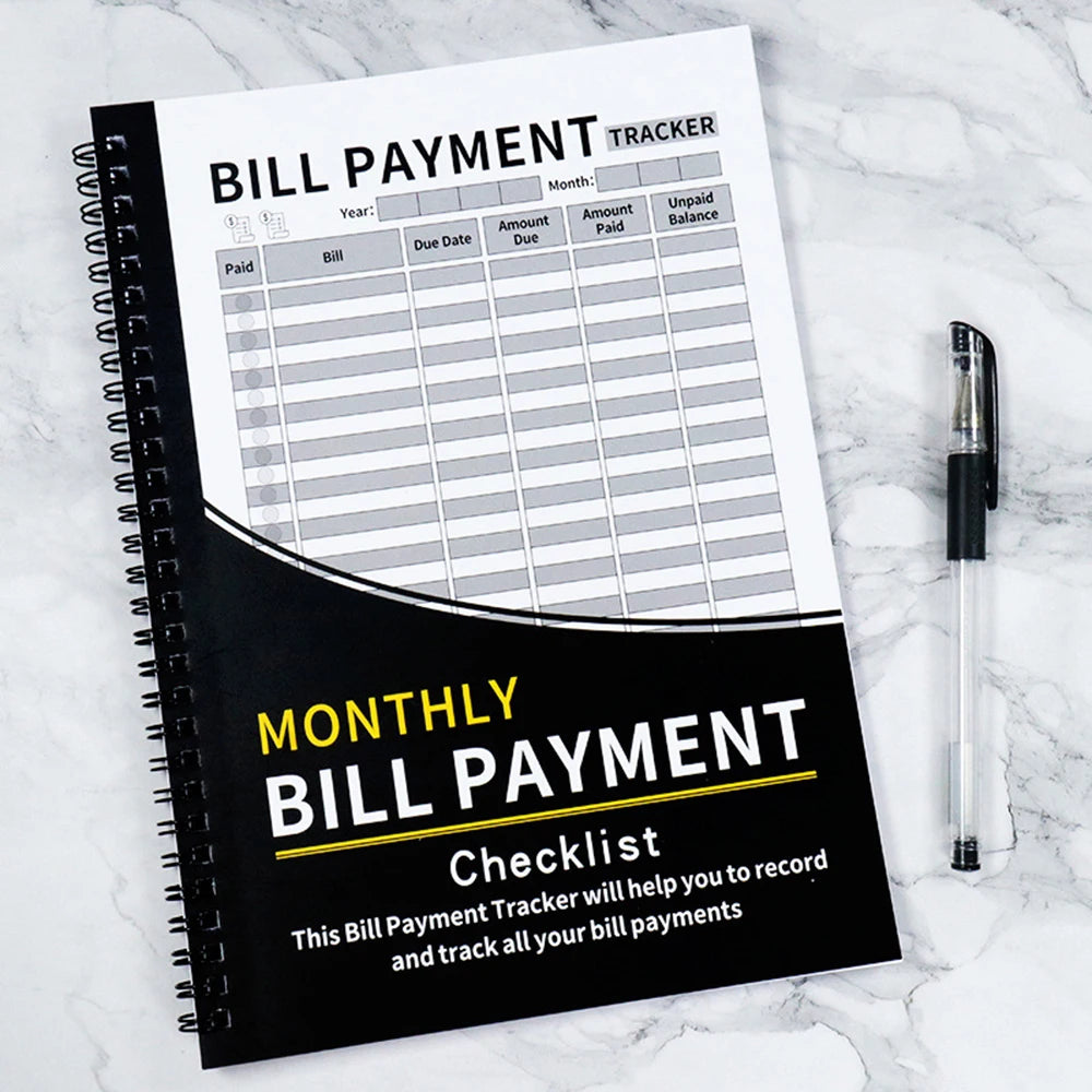 Monthly Bill Payment Notebook English Language BillPayment Tracker  Household Financial Organization Notebook