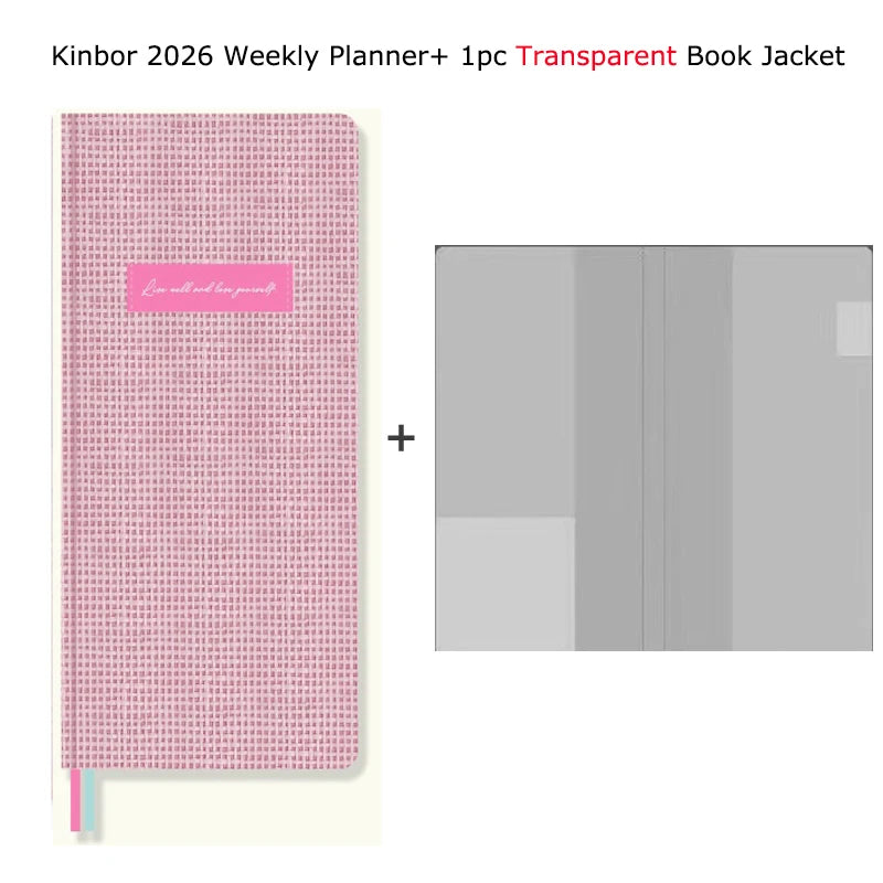 Kinbor 2026 Weekly Planner Pocket Size Notebook Week Plan Notepad Schedule Planning Book Punch Efficiency Manual Daily Writing