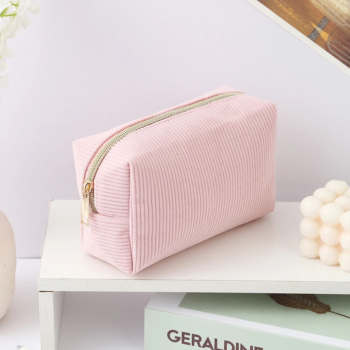 1pc vertical stripe single-layer pencil case, student school supplies storage bag, a must-have for the back-to-school season