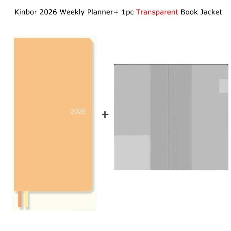 Kinbor 2026 Weekly Planner Pocket Size Notebook Week Plan Notepad Schedule Planning Book Punch Efficiency Manual Daily Writing