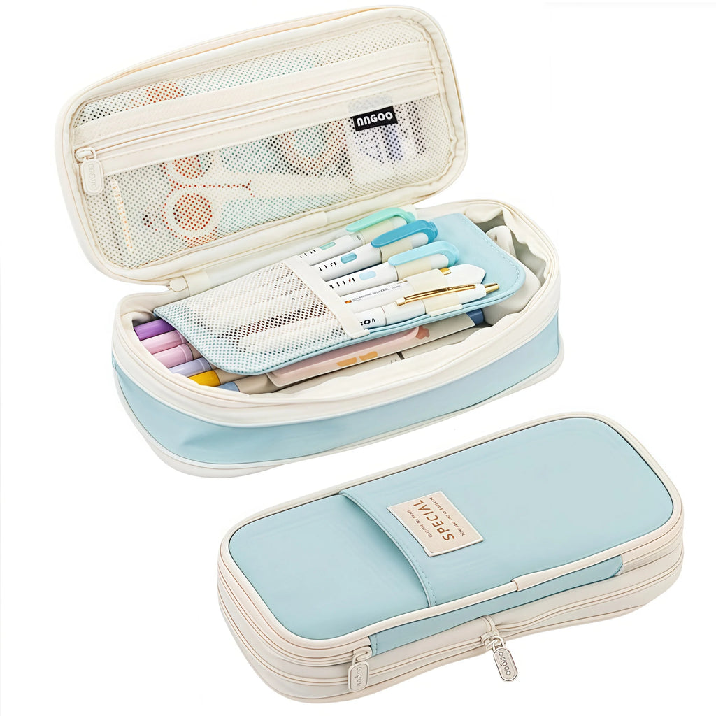 Large Capacity Simple Pencil Case Portable Aesthetic Pencil Bag Office Large Capacity Storage Bag Suitable for School Office