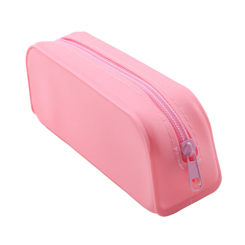 New Kawaii Colorful Silicone Pencil Case Cute Fashion Pencil Bag Stationery Storage Pouch Student School Supplies Student Gift