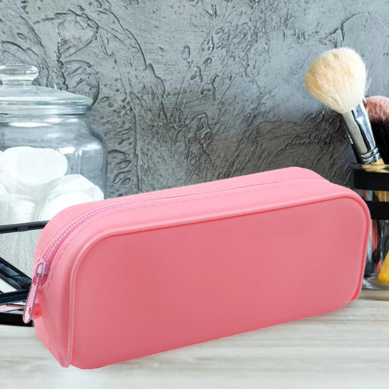 New Kawaii Colorful Silicone Pencil Case Cute Fashion Pencil Bag Stationery Storage Pouch Student School Supplies Student Gift