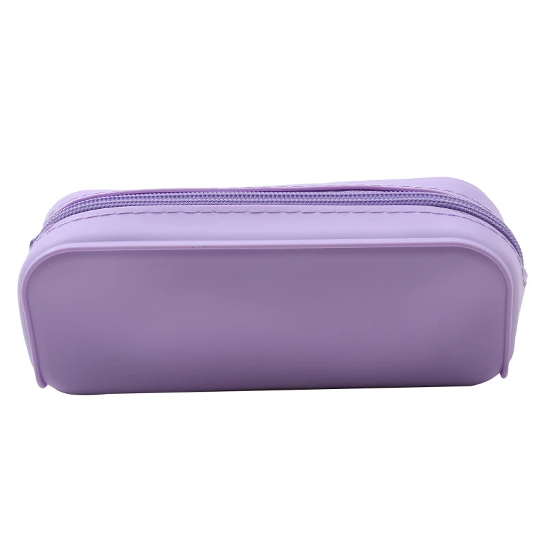 New Kawaii Colorful Silicone Pencil Case Cute Fashion Pencil Bag Stationery Storage Pouch Student School Supplies Student Gift
