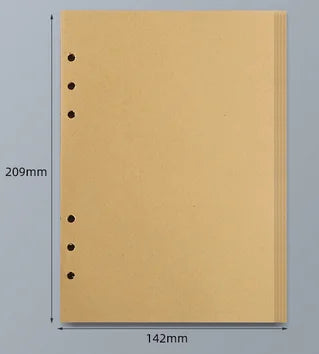 45 Sheets A5 A6 A7 Loose Leaf Notebook Refill Spiral Binder Inner Page Line Blank craft  Grid Inside Paper Stationery