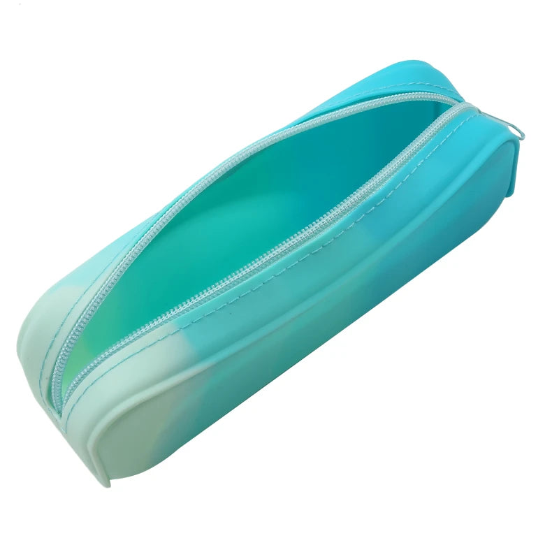 New Kawaii Colorful Silicone Pencil Case Cute Fashion Pencil Bag Stationery Storage Pouch Student School Supplies Student Gift