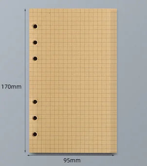 45 Sheets A5 A6 A7 Loose Leaf Notebook Refill Spiral Binder Inner Page Line Blank craft  Grid Inside Paper Stationery