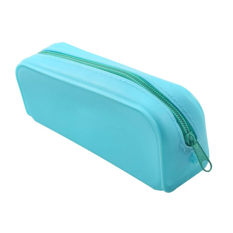 New Kawaii Colorful Silicone Pencil Case Cute Fashion Pencil Bag Stationery Storage Pouch Student School Supplies Student Gift
