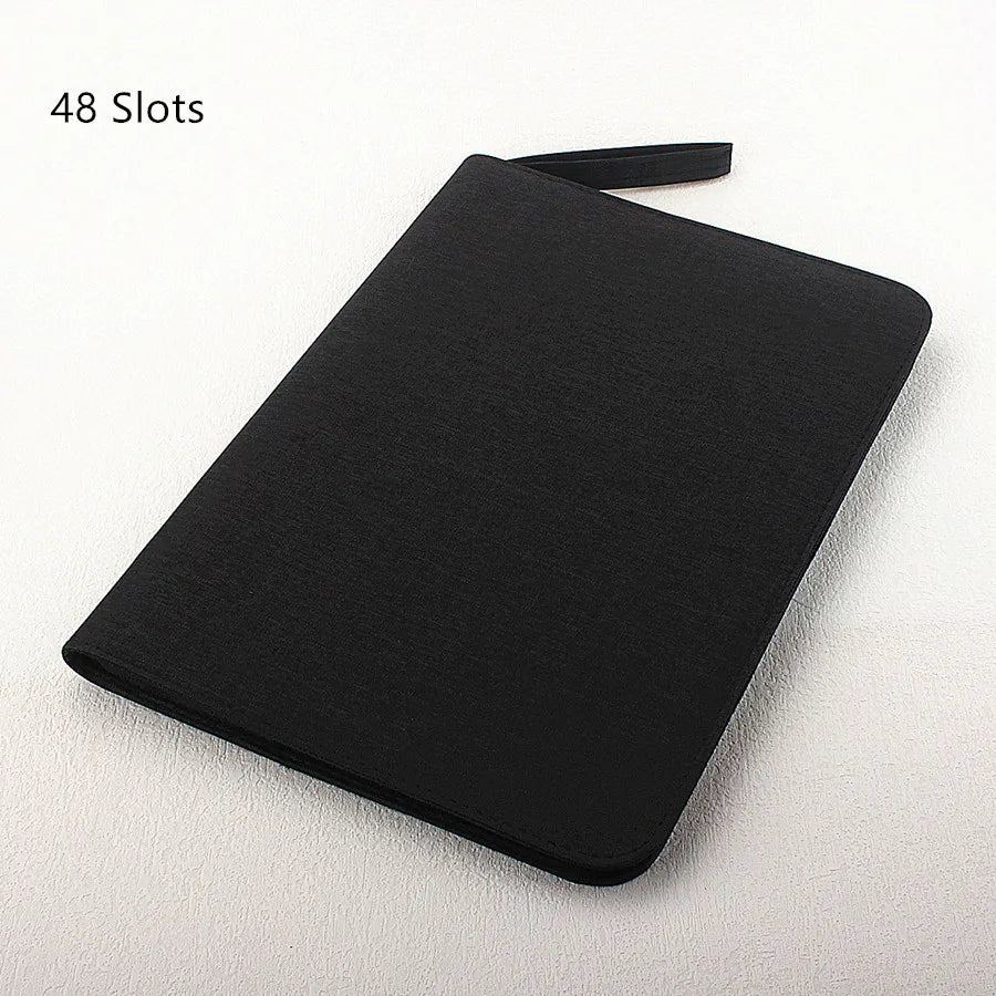 10/24/48 Slots Fountain Pen Case Pencil Case Pouch Bag Canvas Case Black, Gray