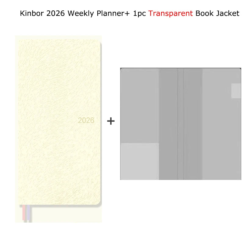Kinbor 2026 Weekly Planner Pocket Size Notebook Week Plan Notepad Schedule Planning Book Punch Efficiency Manual Daily Writing