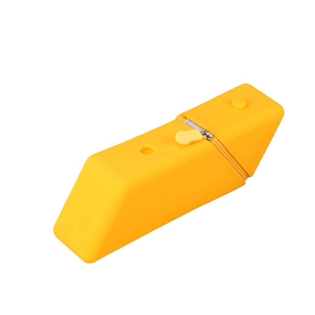 1pcs Silicone pencil case large capacity student pencil case gradient rectangular stationery organizer pencil case