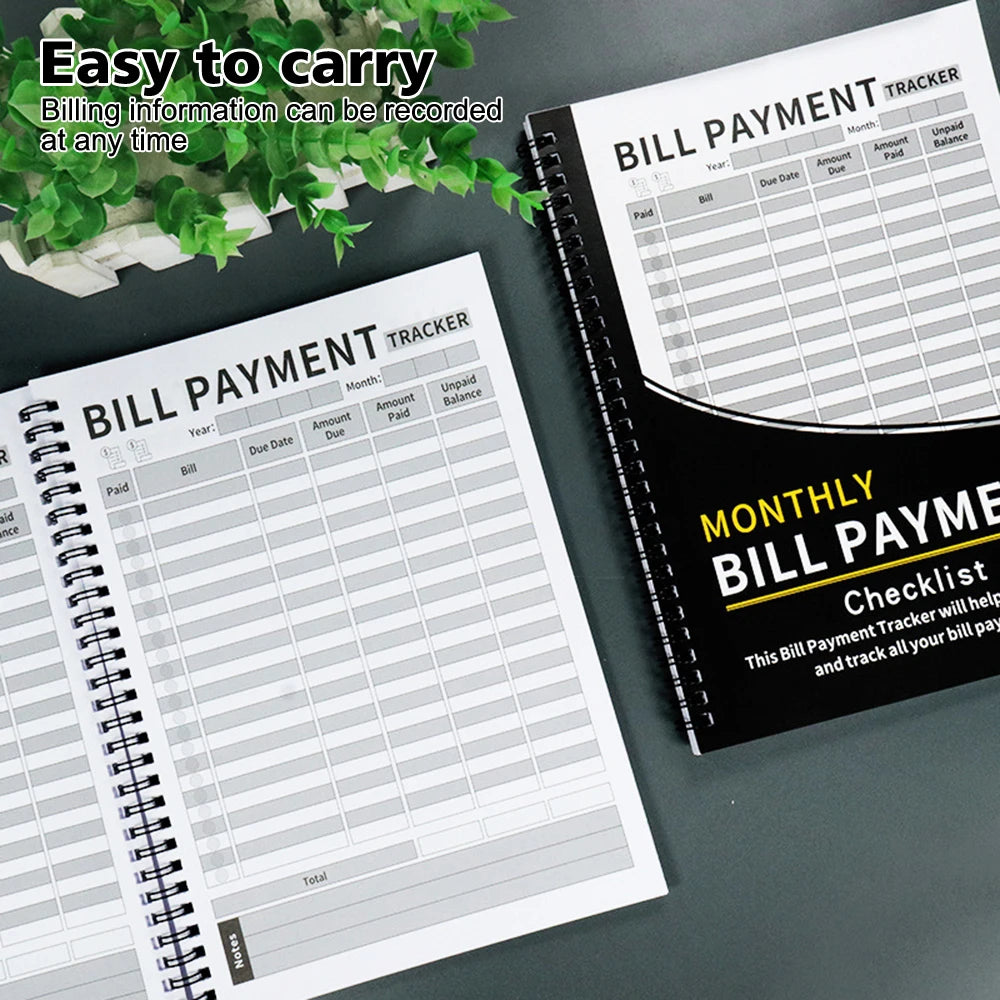 Monthly Bill Payment Notebook English Language BillPayment Tracker  Household Financial Organization Notebook
