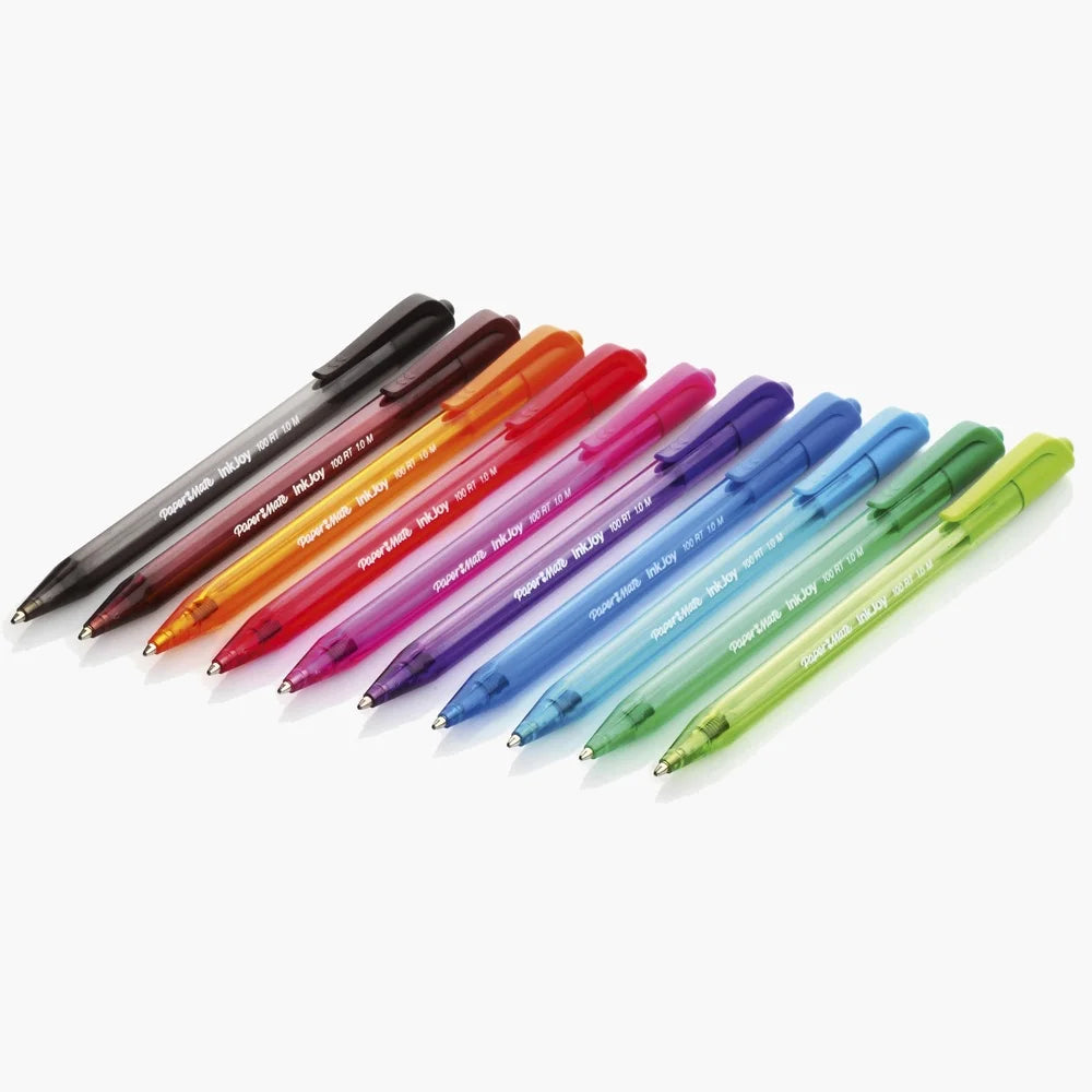 Retractable Ballpoint Pens 16 Count Medium Point Black Ink Ultra Smooth Writing System Classroom Supplies