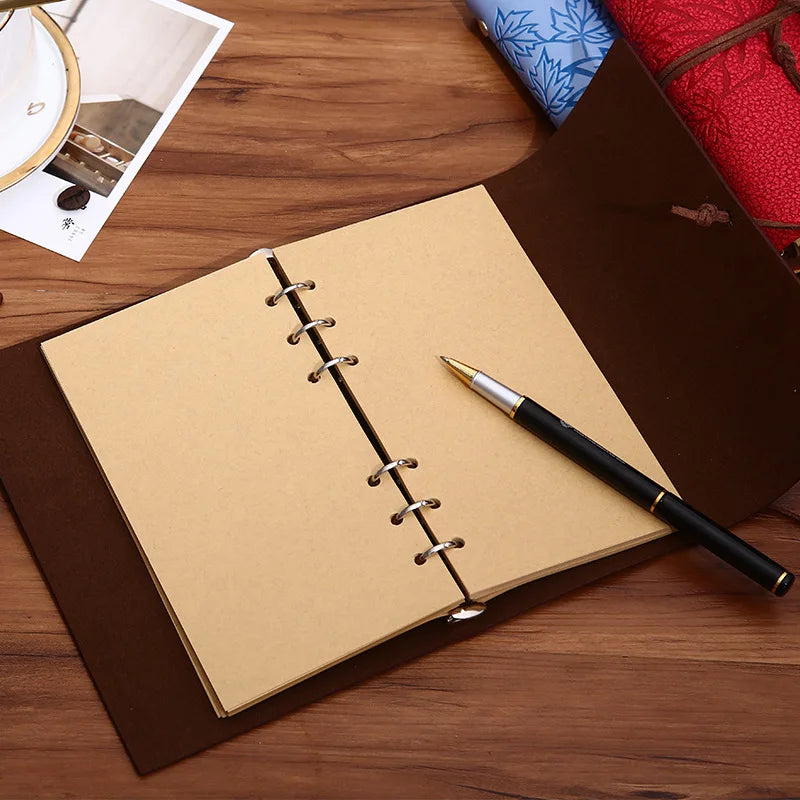 45 Sheets A5 A6 A7 Loose Leaf Notebook Refill Spiral Binder Inner Page Line Blank craft  Grid Inside Paper Stationery