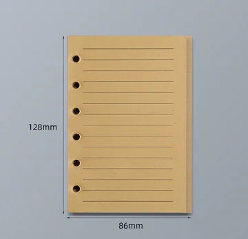 45 Sheets A5 A6 A7 Loose Leaf Notebook Refill Spiral Binder Inner Page Line Blank craft  Grid Inside Paper Stationery